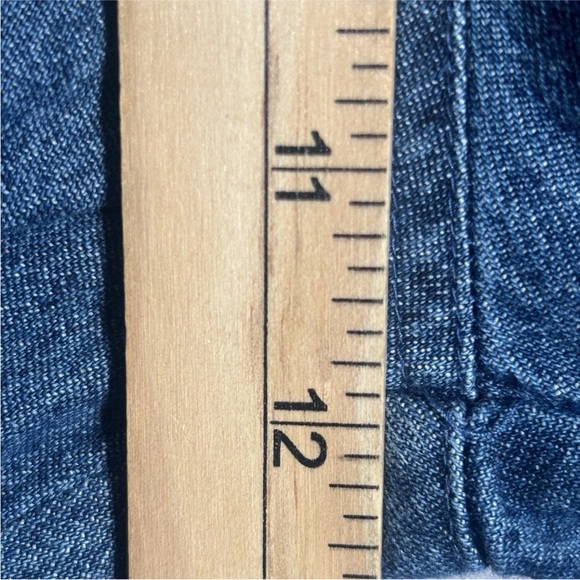 Agapo Denim Overalls Womens Small Blue Embroidered Flowers Butterfly Boho - Picture 8 of 13